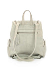 Women's white leather mesh lid backpack style Velez