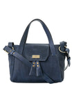 Women's navy blue or tan colour baguette style