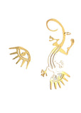 EARRINGS LIZARD EYE & WITH EAR UP FIT