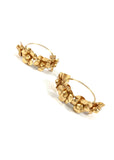 EARRINGS COTTON FLOWER RING